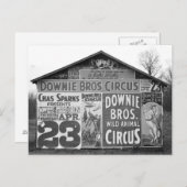 Downie Bros. Circus, 1936 Briefkaart (Voorkant / Achterkant)