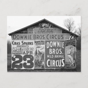 Downie Bros. Circus, 1936 Briefkaart