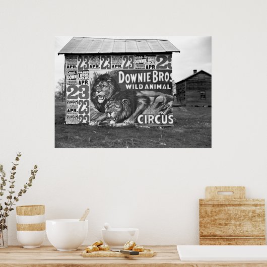 Downie Bros Circus: 1936 Poster (Keuken)