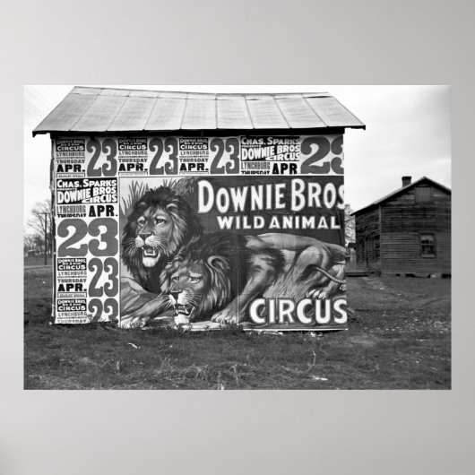 Downie Bros Circus: 1936 Poster (Voorkant)