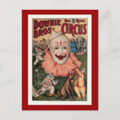 Downie Bros.  Circus Briefkaart (Voorkant)