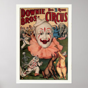 Downie Bros.  Circus Poster