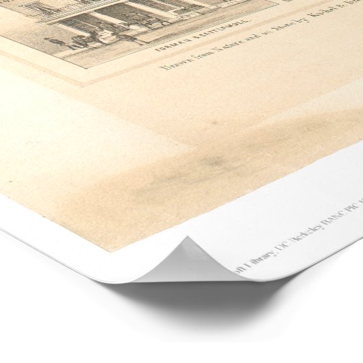 Downieville, CA Panoramic Map 1856 (0522A) Poster (Hoek)