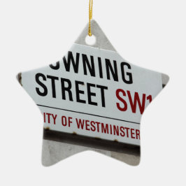 Downing Street Sign Keramisch Ornament