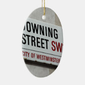 Downing Street Sign Keramisch Ornament (Rechts)