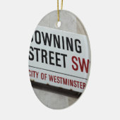 Downing Street Sign Keramisch Ornament (Links)
