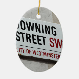 Downing Street Sign Keramisch Ornament
