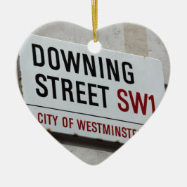 Downing Street Sign Keramisch Ornament