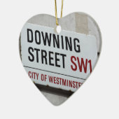 Downing Street Sign Keramisch Ornament (Links)