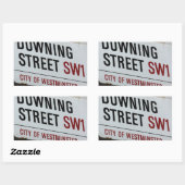 Downing Street Sign Rechthoekige Sticker (Vel)