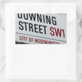 Downing Street Sign Rechthoekige Sticker (Tas)