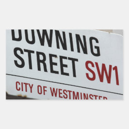 Downing Street Sign Rechthoekige Sticker