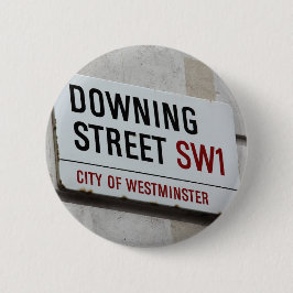Downing Street Sign Ronde Button 5,7 Cm