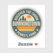 Downingtown, Pennsylvania Sticker (Vel)