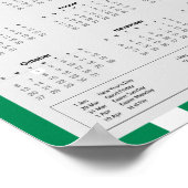 Download 2024 Nigeriaanse kalender $5.95 PDF Poster (Hoek)