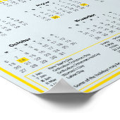 Download 2024 Oekraïense kalender met Feestdagen Poster (Hoek)