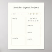 Download Chronische Ziekte Symptoom & Opvlamlogsbl Poster (Voorkant)