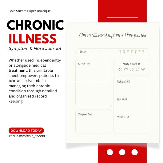 Download Chronische Ziekte Symptoom & Opvlamlogsbl Poster