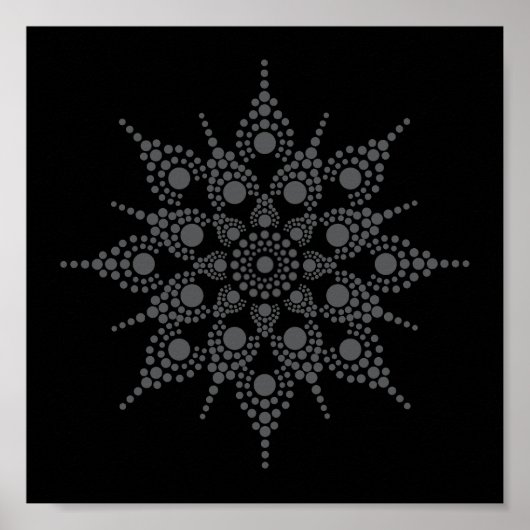 Download Dot Uw eigen Floral Mandala Poster (Voorkant)
