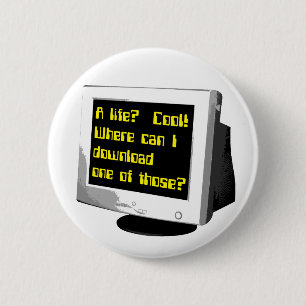 Download Een Grappige Levensknop Computer Humor Ronde Button 5,7 Cm