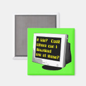 Download Een Leven Funny Magneet Computer Humor (Voorkant / Achterkant)