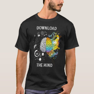Download het fraaie kleurrijke ontwerp van het bre t-shirt