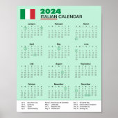 Download Italië Kalender 2024 Scarica Calendario Poster (Voorkant)
