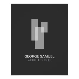 Download Logo Moderne Architecturale Blokken Perfect Poster