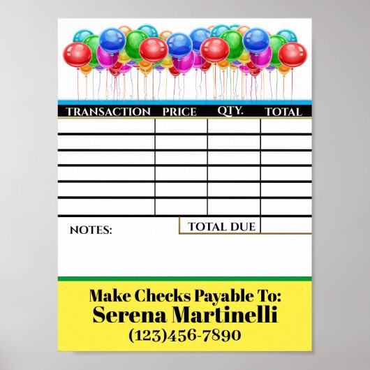 DOWNLOAD Uw factuurblad poster (Voorkant)