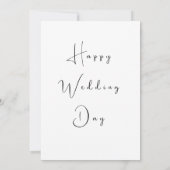 Downloadable Wedding Greenery flowers and a heart Kaart (Achterkant)