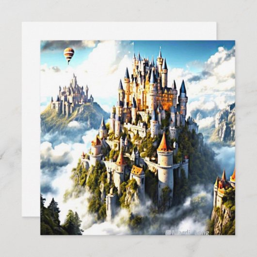 Downloadbaar Afbeelding - Kastelen Kaart (Voorkant / Achterkant)