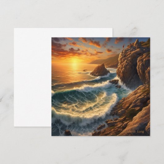 Downloadbaar Afbeelding - Seascape Kaart (Voorkant / Achterkant)