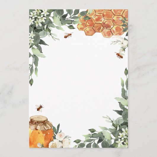 DOWNLOADBAAR Blank Bee Sign of Game Kaart (Voorkant)