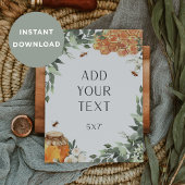 DOWNLOADBAAR Blank Bee Sign of Game Kaart