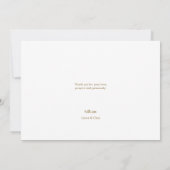 Downloadbaar blauw goudblauw Aangepast modern Baby Kaart (Achterkant)