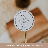 DOWNLOADBAAR Dolce Vita Limoncello Label Sjabloon Kaart