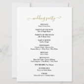 Downloadbaar Gouden Glitter Calligraphy Bruiloft Kaart (Achterkant)