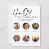 DOWNLOADBAAR Hoe oud was Bride Vrijgezellenfeest s Kaart (Voorkant)