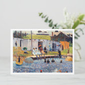 Downloadbaar Mooi beroemd schilderij op het strand Kaart (Staand voorkant)