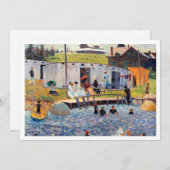 Downloadbaar Mooi beroemd schilderij op het strand Kaart (Voorkant / Achterkant)