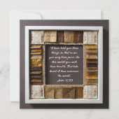 Downloadbaar nederig Lijst Bijbelvers Feestdagenkaart (Voorkant)