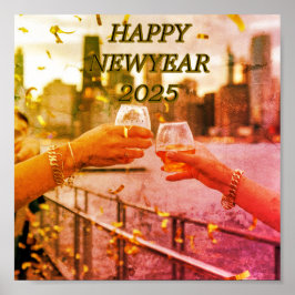 Downloadbaar Nieuwjaar Glossy Poster