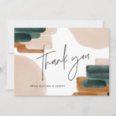 Downloadbaar Terracotta baby shower Dank u Kaart (Voorkant)