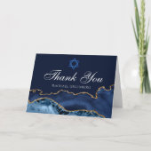 Downloadbare Bat Mitzvah-feest aangepaste bedankje Kaart (Voorkant)