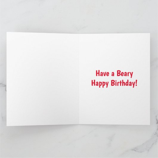 Downloadbare Beer Verjaardag Kaart (Binnen)