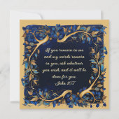 Downloadbare  Bijbelvers Boomtak Feestdagenkaart (Voorkant)