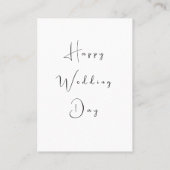 Downloadbare bruiloft hart en bloemen groen plaatskaartje (Achterkant)