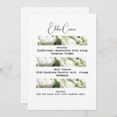 Downloadbare bruiloft Traditioneel Delicious Menu Kaart (Voorkant / Achterkant)