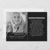 Downloadbare Celebration of Life Program Sjabloon Kaart (Voorkant)