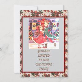 Downloadbare Christmas Party Invitation Kaart
